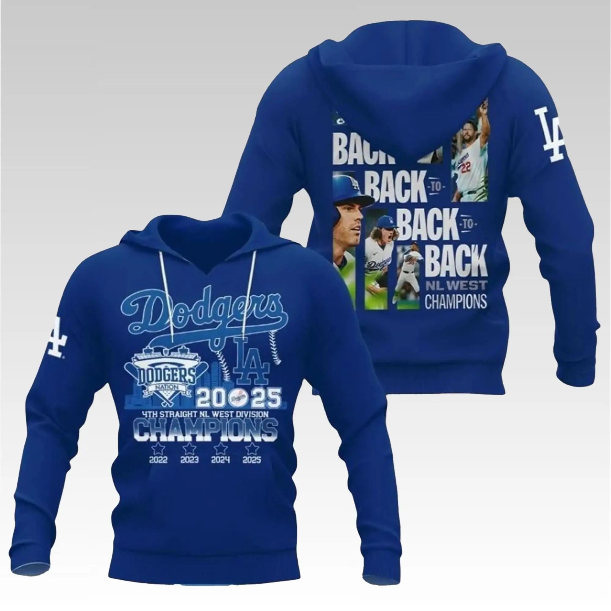 2025 Dodgers 4Th Straight NL West Division Champions Shirt