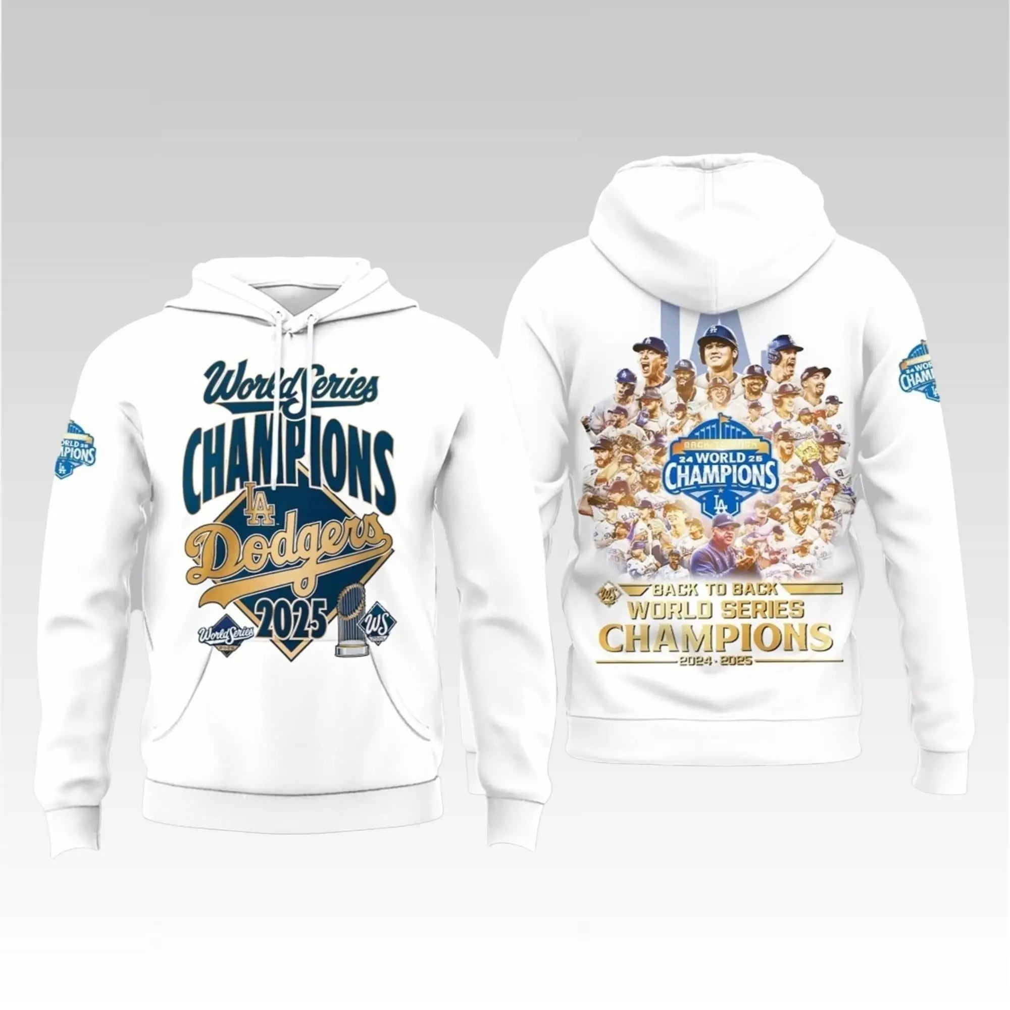 2025 Dodgers Back To Back World Series Champions Hoodie