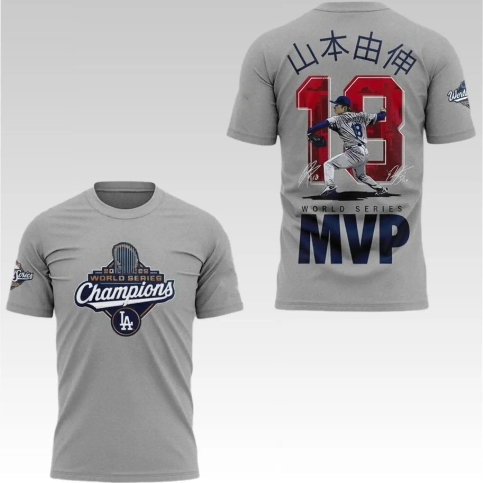 2025 Dodgers Yamamoto MVP World Series Champions Shirt