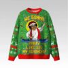 2025 Jesus We Gonna Party Like Its My Birthday Ugly Christmas Sweater - Bigfirefashion