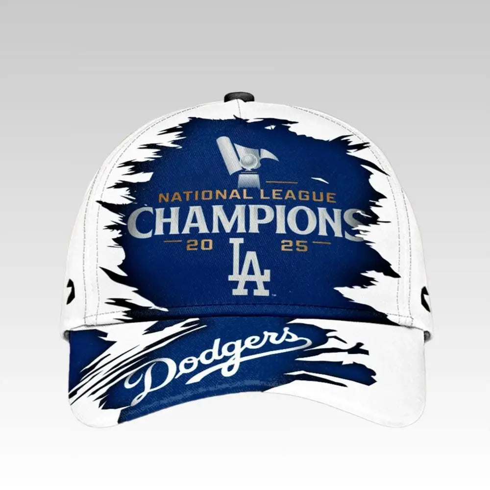 LA チャンピオンシップキャップ 2025 2025 LA Dodgers National League Champions Cap - Bigfirefashion