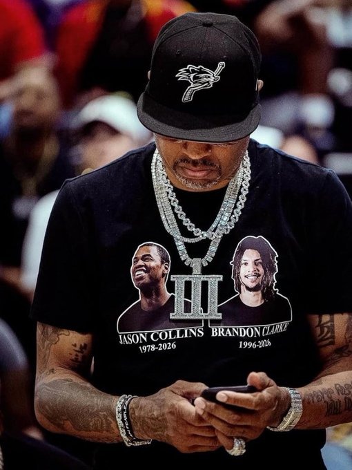 2026 Allen Iverson Honoring Jason Collins Brandon Clarke Shirt 4 2026 Allen Iverson Honoring Jason Collins Brandon Clarke Shirt 2