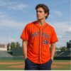 2026 Astros Hunter Brown Orange Jersey Giveaway 2 1