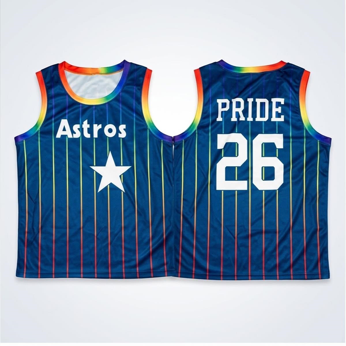 2026 Houston Astros Pride Night Basketball Jersey 1 2026 Houston Astros Pride Night Basketball Jersey 2 1