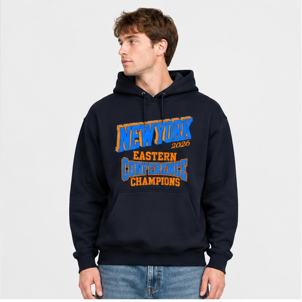NY Knicks Eastern Conference Champions Hoodie - Bigfirefashion