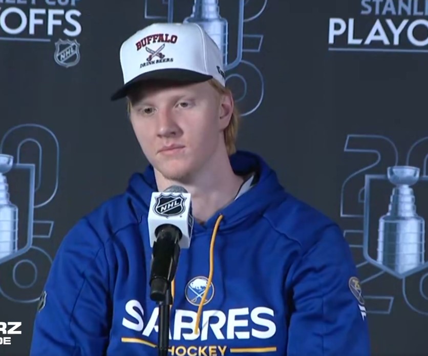 2026 Rasmus Dahlin Buffalo Drink Beers Hat 2