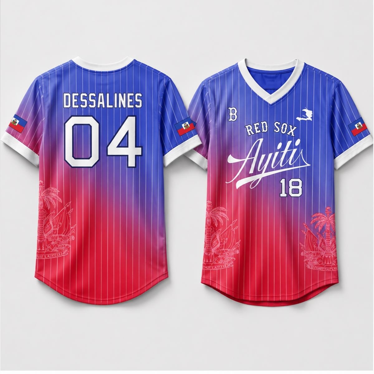 2026 Red Sox Haitian Celebration Jersey Giveaway - Bigfirefashion