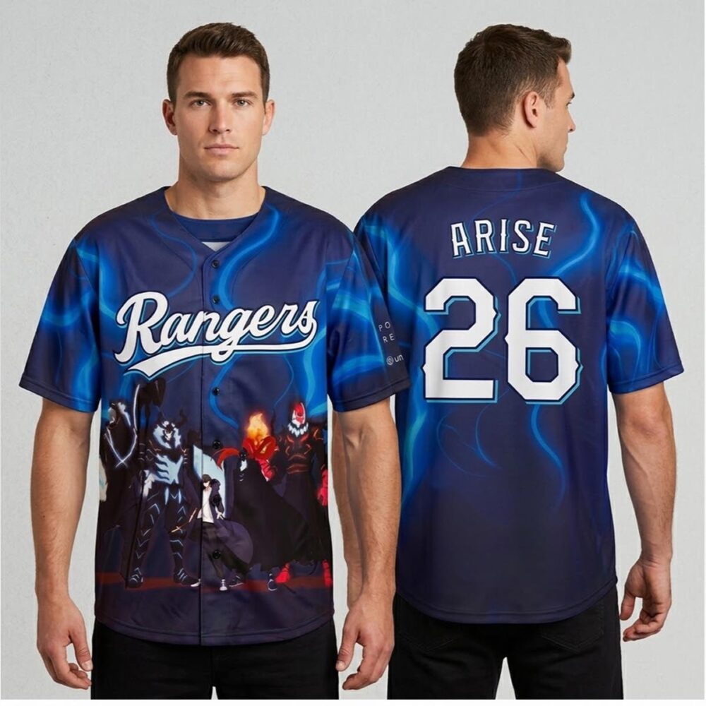 2026 Texas Rangers Solo Leveling Theme Night Jersey - Bigfirefashion