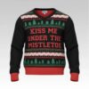 2026 Cam Newton Kiss Me Under The Mistletoe Christmas Ugly Sweater Bigfire Fashion