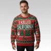 2026 Gavin Newsom I Killed California Christmas Ugly Sweater Bigfire Fashion