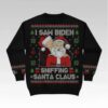 2026 I Saw Biden Sniffing Santa Claus Christmas Ugly Sweater Bigfire Fashion