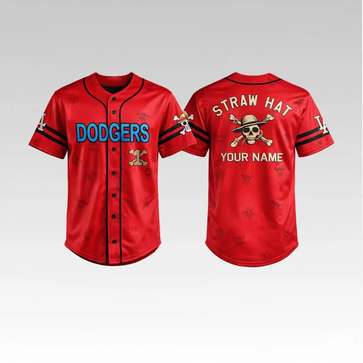 2026 LA Dodgers Straw Hat Crew One Piece Jersey - Bigfirefashion