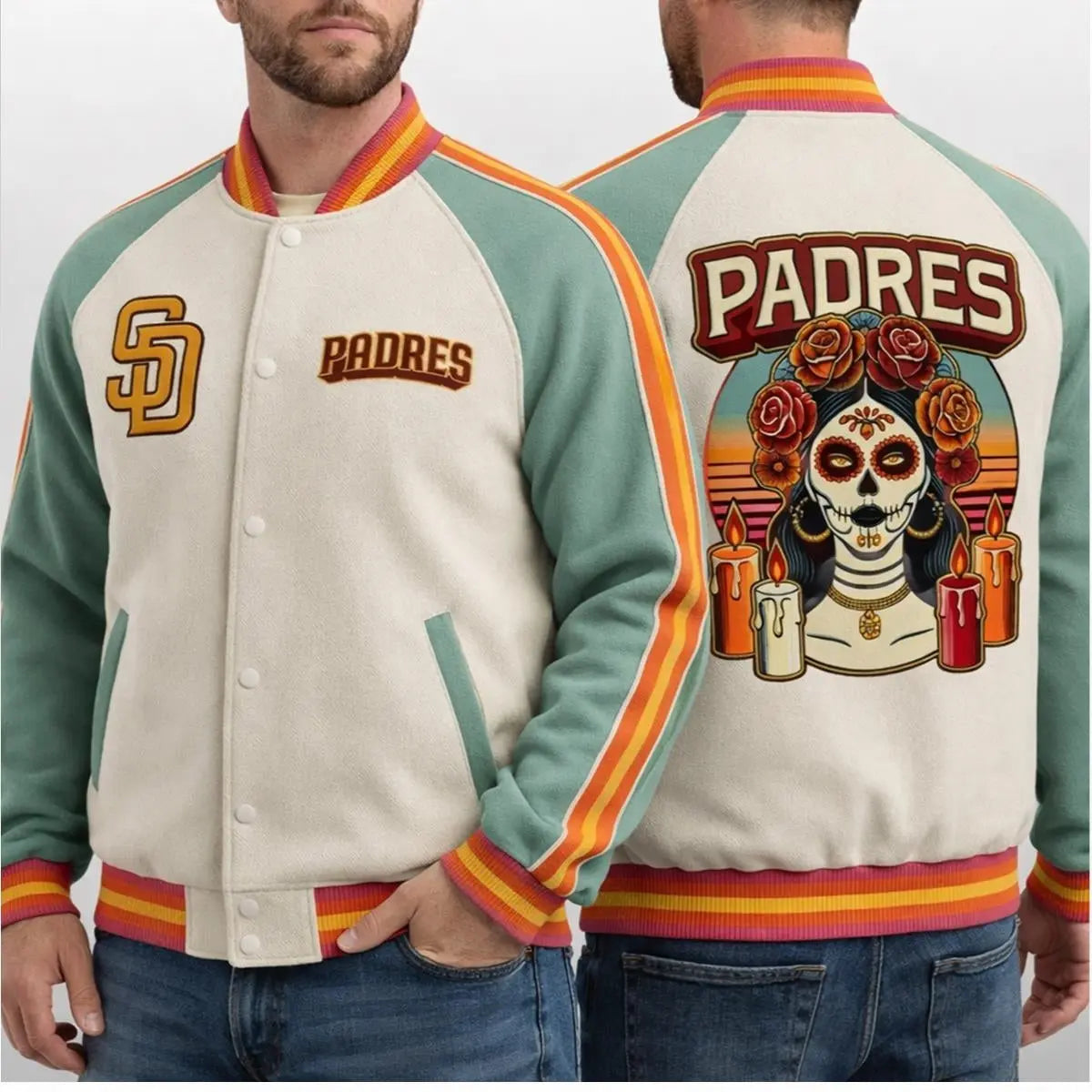 2026 San Diego Padres La Catrina City Connect Jacket - Bigfirefashion