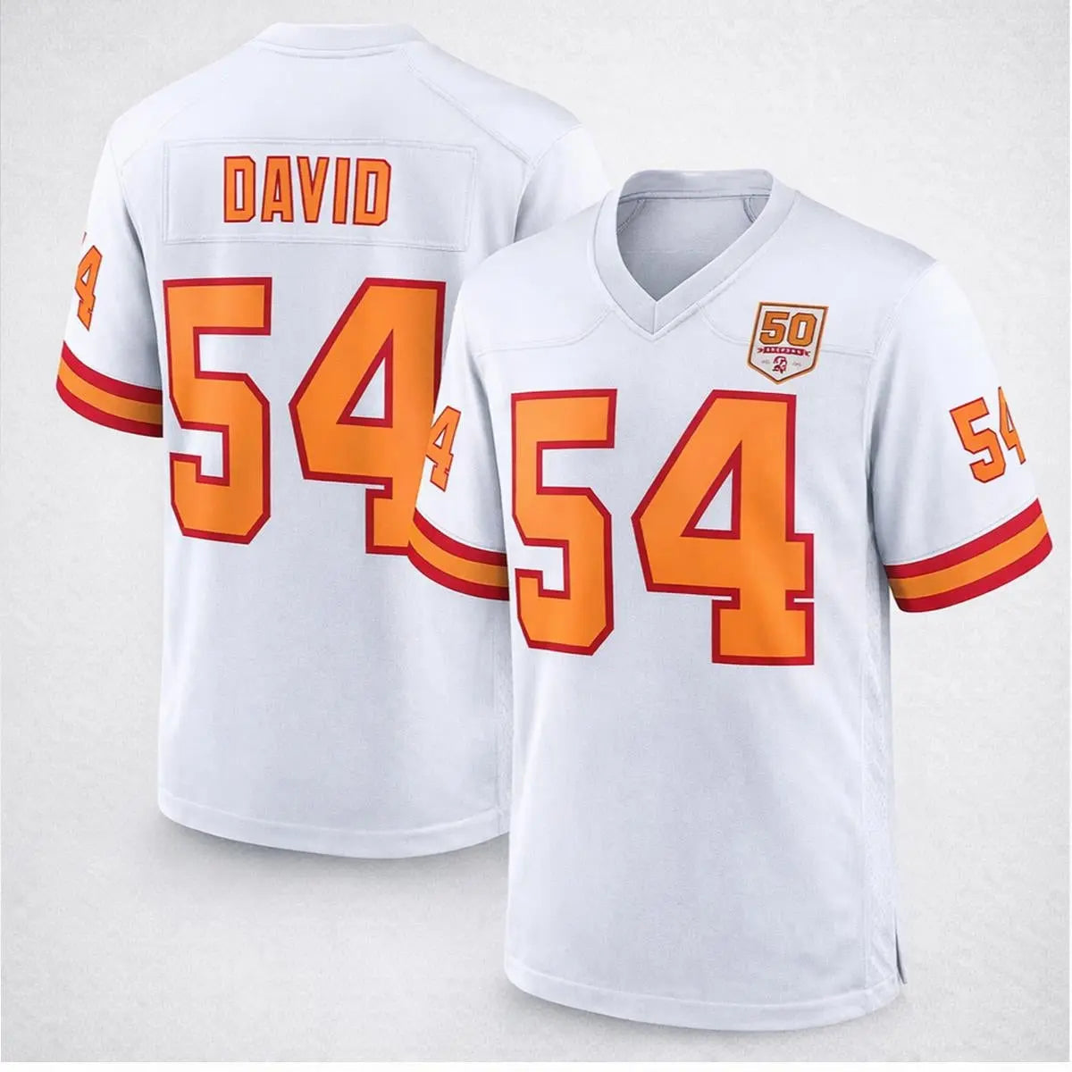 キンゼデジャウーユニフォーム 2026 TB Buccaneers Lavonte David 50th Season Jersey - Bigfirefashion
