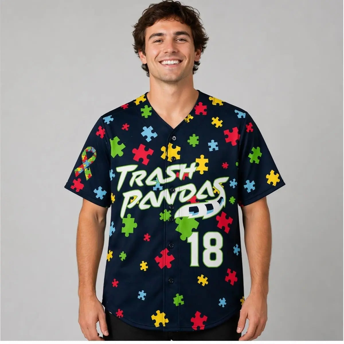 2026 Trash Pandas Autism Awareness Jersey Giveaway - Bigfirefashion
