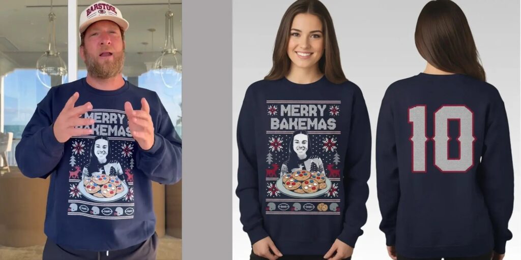 2026 Dave Portnoy Merry Bakemas Ugly Sweater Banner Blog