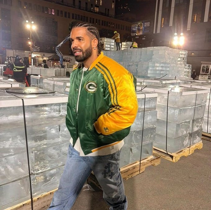 2026 Drake Green Bay Packers Bomber Jacket - Bigfirefashion