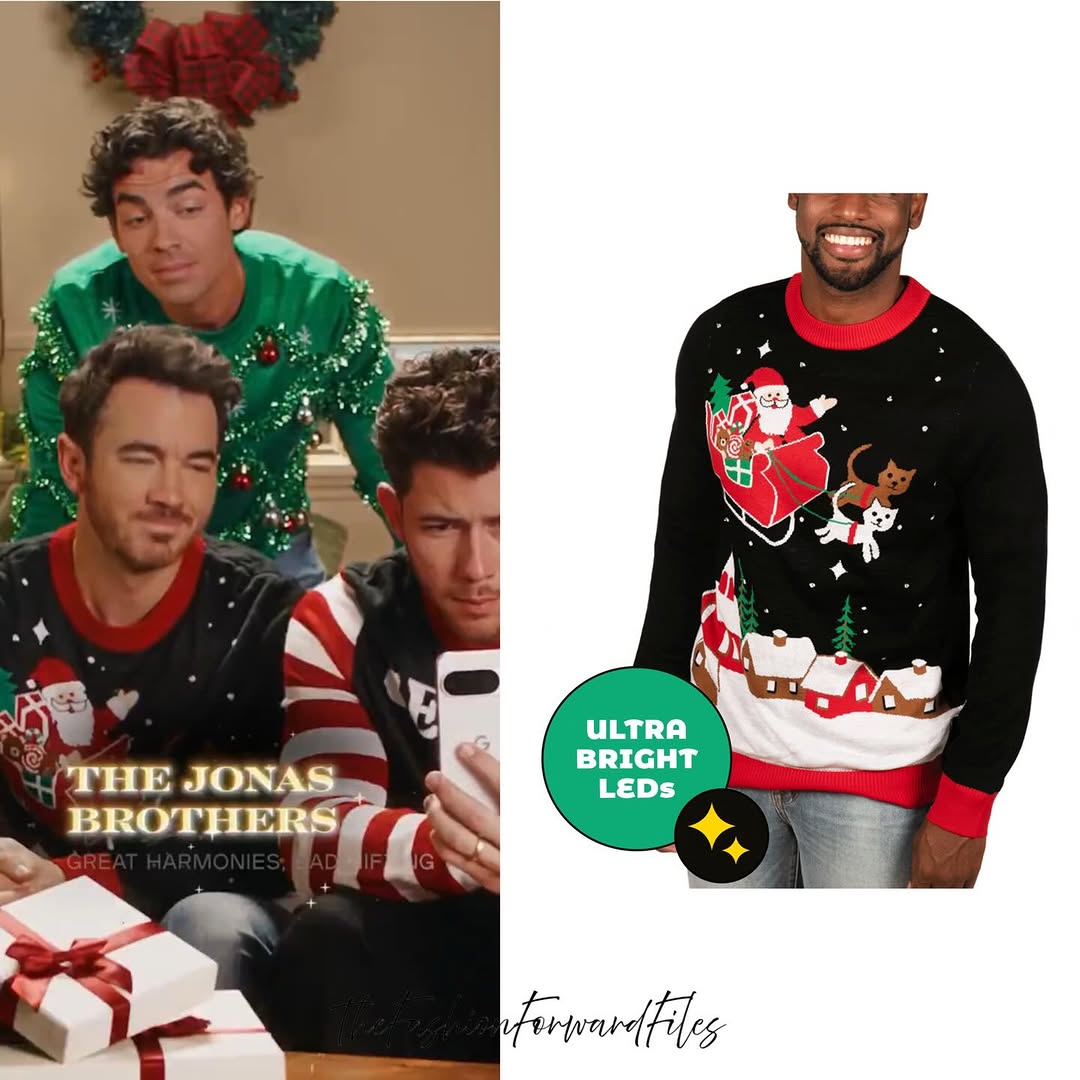 2026 Kevin Jonas Meowy Christmas Sleigh Light Up Ugly 2