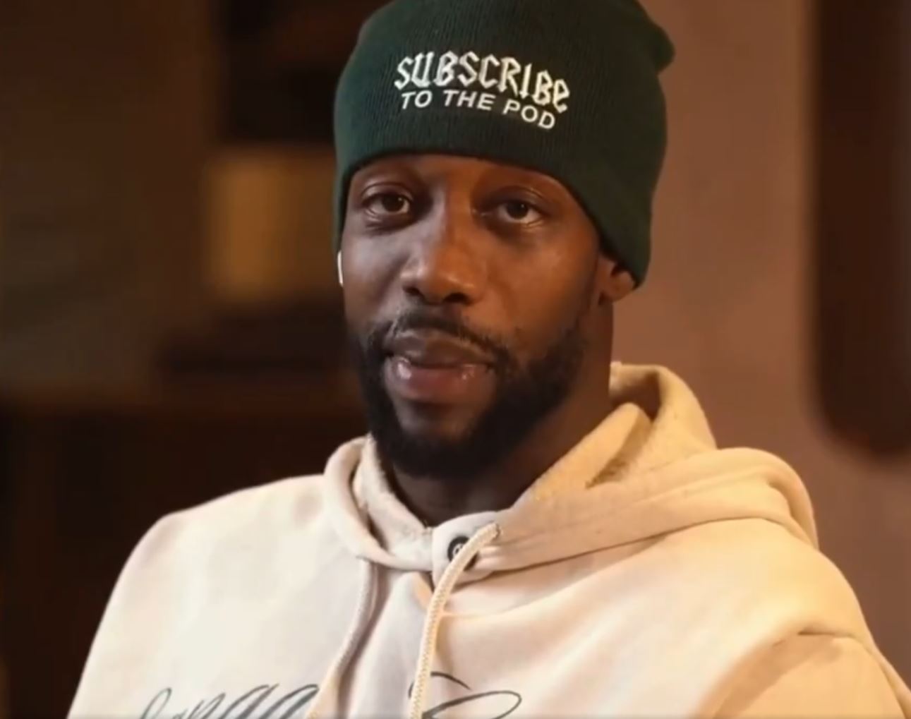 2026 Patrick Beverley Subscribe To The Pod Beanie Hat 2