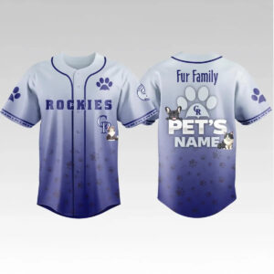 2026 Colorado Rockies Fur Family Pet Game Night Jersey - Bigfirefashion