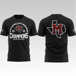 2025 Muenster ISD Champions Football State Championship Shirt Bigfirefashion