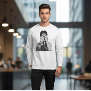 Jungkook Covering Face Tattoo Shirt - Bigfirefashion