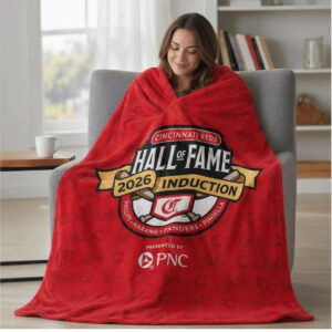 Reds Hall Of Fame Induction Fleece Blanket 2026 Giveaway