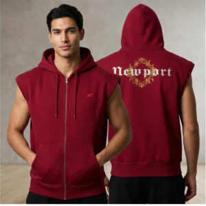 Justin Bieber Newport Sleeveless Hoodie - Bigfirefashion