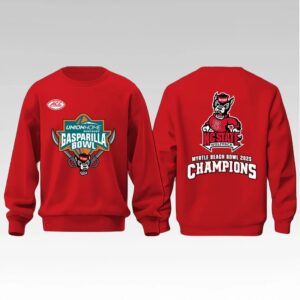 2025 NC State Wolfpack Gasparilla Bowl Myrtle Beach Bowl Champions Shirt Bigfire Fashion