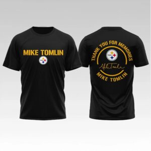 Pittsburgh Steelers Coach Mike Tomlin Signature Thank You For Memories Shirt Bigfirefashion