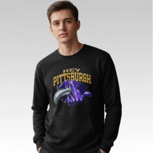 Raven Flock Hey Steelers Middle Finger Shirt Bigfirefashion