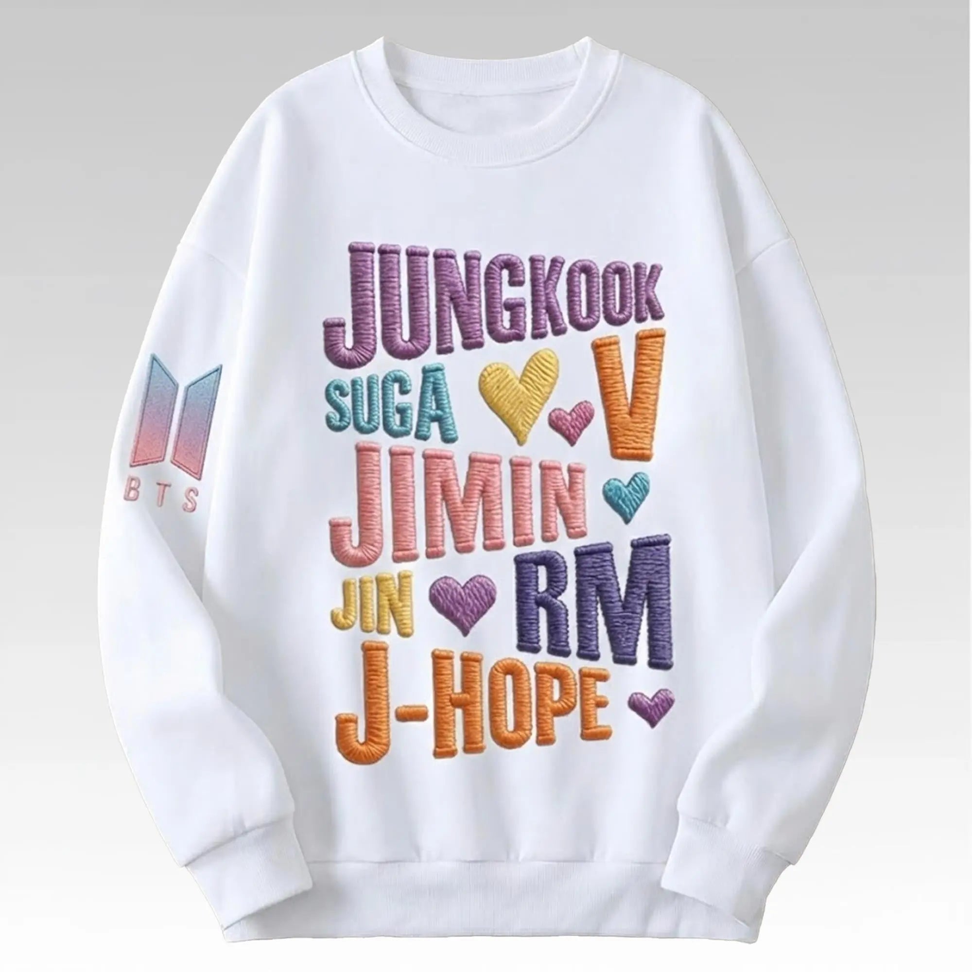 BTS Jungkook Suga V Jimin Jin RM J Hope Sweatshirt - Bigfirefashion
