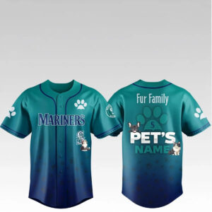 2026 Mariners Fur Family Pet Game Night Jersey - Bigfirefashion
