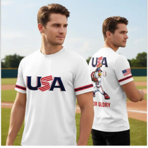 2026 USA Baseball World Baseball For Glory Shirt - Bigfirefashion