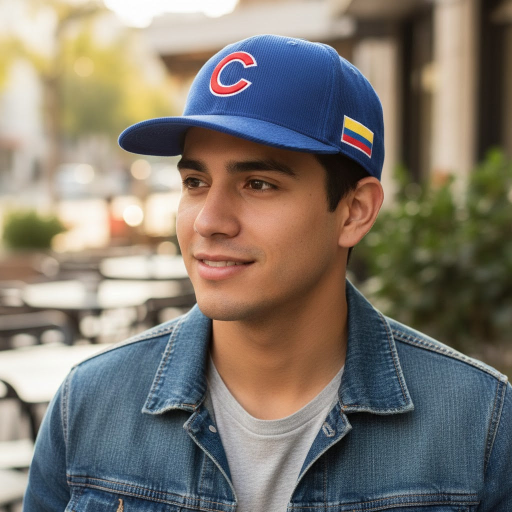 Chicago Cubs Colombia Flag World Baseball Hat 1