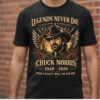 Chuck Norris 1940 2026 Legends Nevers Die Your Legacy Will Never Die Shirt - Bigfirefashion