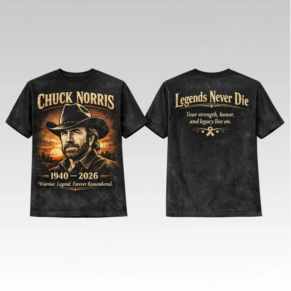 Chuck Norris 1940 2026 Warrior Legend Forever Remembered Shirt