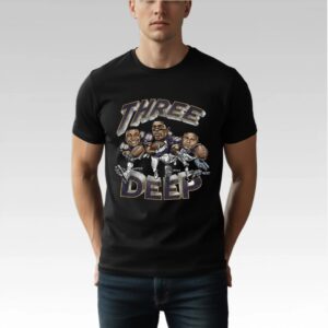 2026 Vikings Three Deep Giveaway Shirt Bigfirefashion