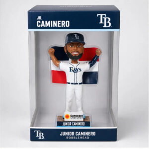 Rays 2026 Junior Caminero Dominican Heritage Bobblehead Giveaway