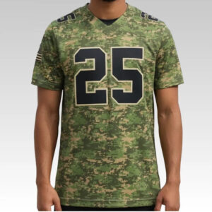 2025 Miami Hurricanes Military Camo Jersey - Bigfirefashion