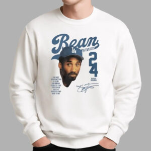 Puka Nacua Bean Kobe Bryant Dodgers 24 Shirt - Bigfirefashion