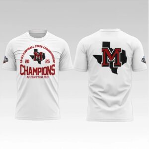 2025 Muenster ISD Champions Football State Championship Shirt Bigfirefashion