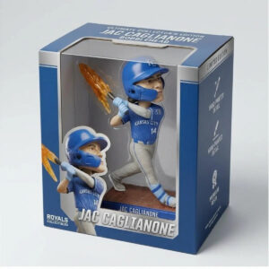2026 KC Royals Jac Caglianone Blazin’ Bat Bobblehead Giveaway