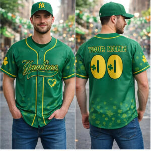 2026 NY Yankees Patrick's Day Jersey - Bigfirefashion