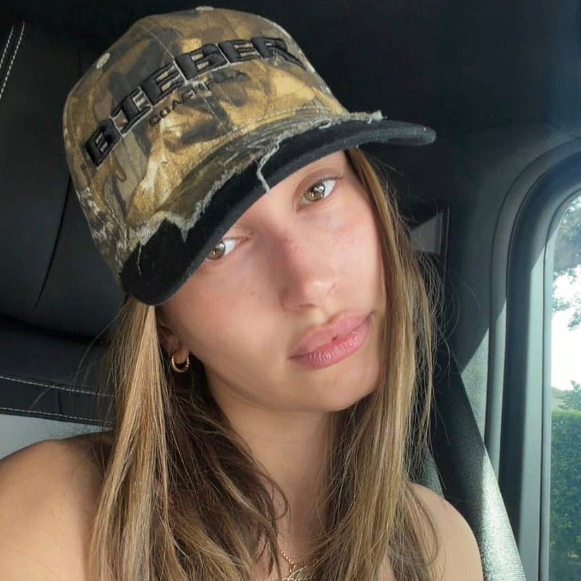 Hailey Bieber Bieber Coachella Hat 2
