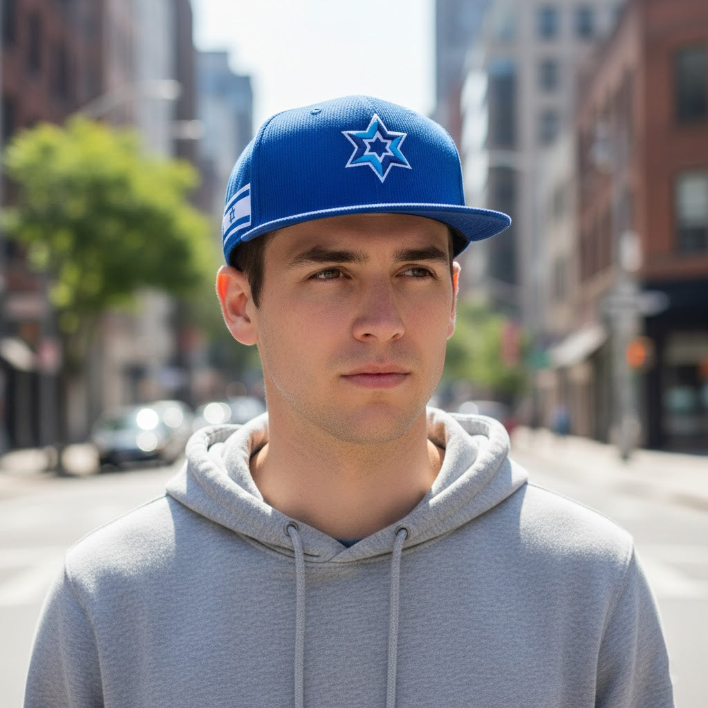 Israel Star Of David Flag World Baseball Hat 1