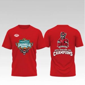 2025 NC State Wolfpack Gasparilla Bowl Myrtle Beach Bowl Champions Shirt Bigfire Fashion