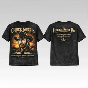 Chuck Norris 1940 2026 Warrior Legend Forever Remembered Shirt - Bigfirefashion