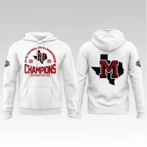 2025 Muenster ISD Champions Football State Championship Hoodie Bigfirefashion