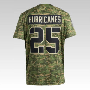 2025 Miami Hurricanes Military Camo Jersey - Bigfirefashion